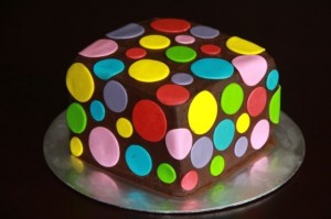 A colourful cake made by Bloom