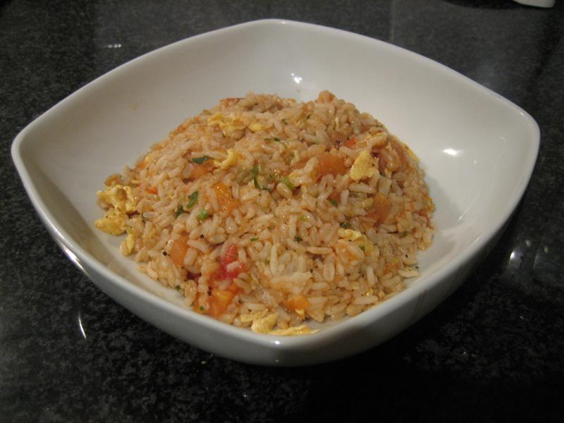 Tomato and egg fried rice